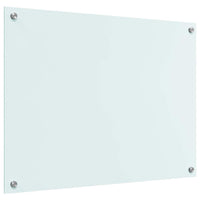 Rivestimento da Cucina-Paraschizzi per Cucina Bianco 80 x 60 cm vetro temperato