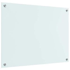 Rivestimento da Cucina-Paraschizzi per Cucina Bianco 80 x 60 cm vetro temperato