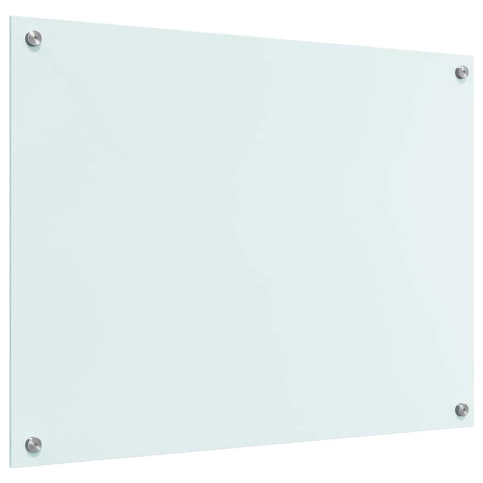 Rivestimento da Cucina-Paraschizzi per Cucina Bianco 80 x 60 cm vetro temperato