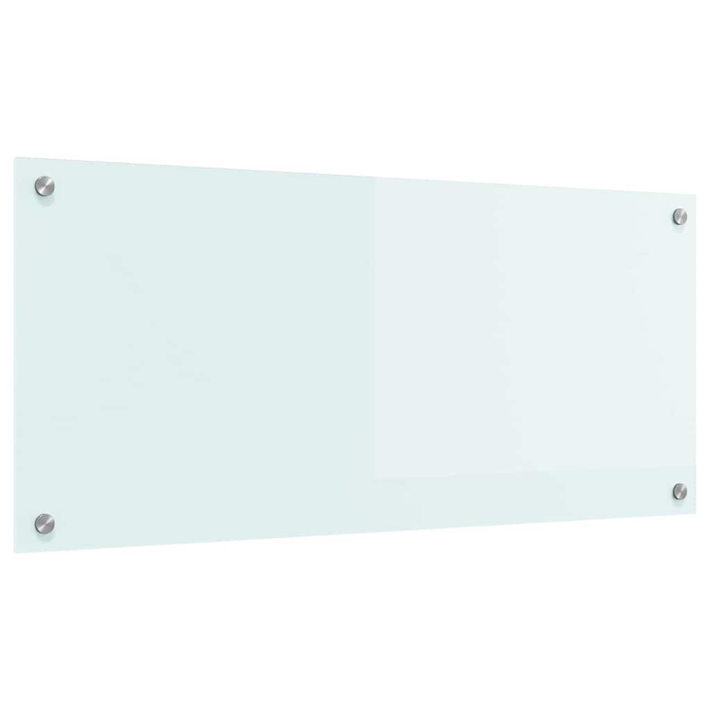 Rivestimento da Cucina-Paraschizzi per Cucina Bianco 90 x 40 cm vetro temperato