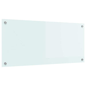 Rivestimento da Cucina-Paraschizzi per Cucina Bianco 90 x 40 cm vetro temperato