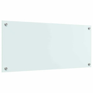 Rivestimento da Cucina-Paraschizzi per Cucina Bianco 90 x 40 cm vetro temperato