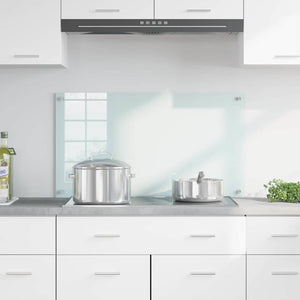 Rivestimento da Cucina Bianco 90 x 50 x 0.8 cm vetro temperato 42018015