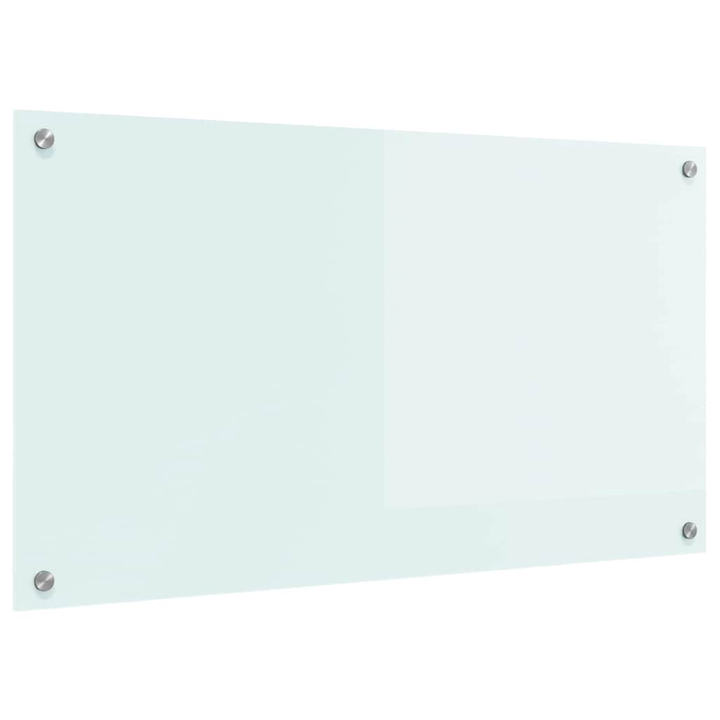 Rivestimento da Cucina-Paraschizzi per Cucina Bianco 90 x 50 cm vetro temperato