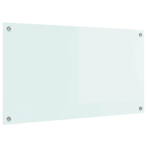 Rivestimento da Cucina-Paraschizzi per Cucina Bianco 90 x 50 cm vetro temperato