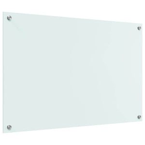 Rivestimento da Cucina-Paraschizzi per Cucina Bianco 90 x 60 cm vetro temperato