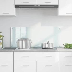 Rivestimento da Cucina Bianco 100 x 40 x 0.8 cm vetro temperato 42018017