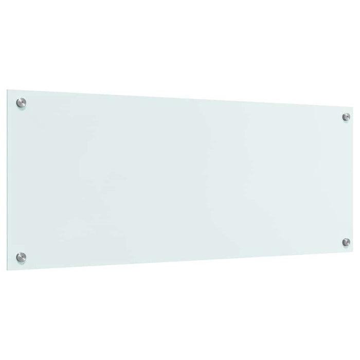 Rivestimento da Cucina Bianco 100 x 40 x 0.8 cm vetro temperato 42018017