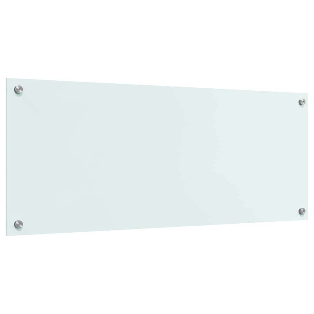 Rivestimento da Cucina-Paraschizzi per Cucina Bianco 100 x 40 cm vetro temperato