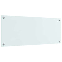 Rivestimento da Cucina-Paraschizzi per Cucina Bianco 100 x 40 cm vetro temperato