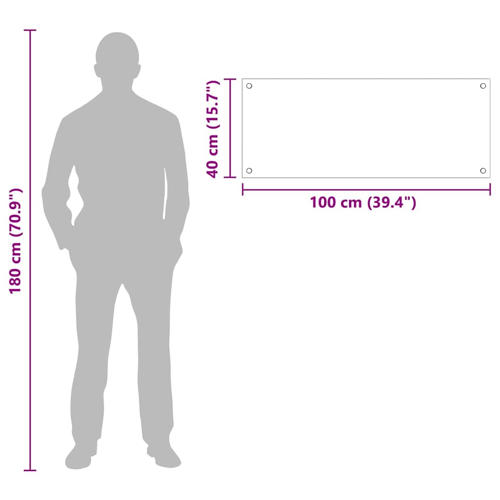 Rivestimento da Cucina Bianco 100 x 40 x 0.8 cm vetro temperato 42018017