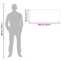 Rivestimento da Cucina Bianco 100 x 40 x 0.8 cm vetro temperato 42018017