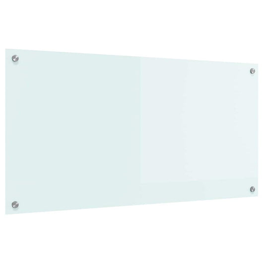 Rivestimento da Cucina-Paraschizzi per Cucina Bianco 100 x 50 cm vetro temperato