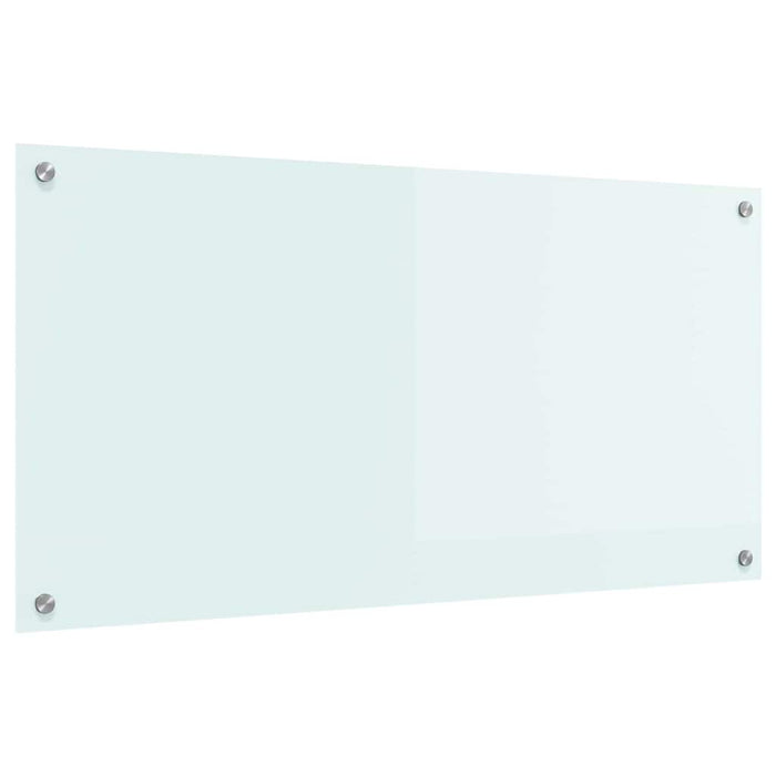 Rivestimento da Cucina-Paraschizzi per Cucina Bianco 100 x 50 cm vetro temperato