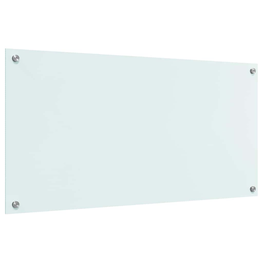 Rivestimento da Cucina-Paraschizzi per Cucina Bianco 100 x 50 cm vetro temperato