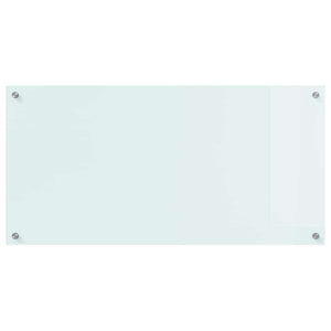 Rivestimento da Cucina Bianco 100 x 50 x 0.8 cm vetro temperato 42018018