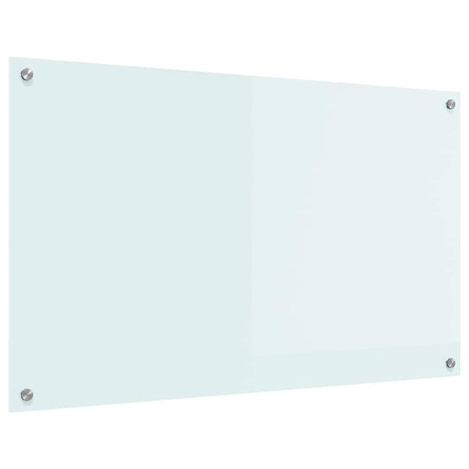 Rivestimento da Cucina Bianco 100 x 60 x 0.8 cm vetro temperato 42018019