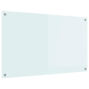 Rivestimento da Cucina-Paraschizzi per Cucina Bianco 100 x 60 cm vetro temperato