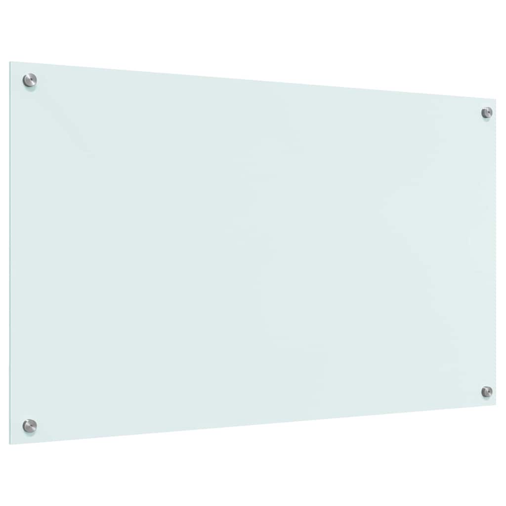 Rivestimento da Cucina-Paraschizzi per Cucina Bianco 100 x 60 cm vetro temperato