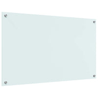 Rivestimento da Cucina-Paraschizzi per Cucina Bianco 100 x 60 cm vetro temperato