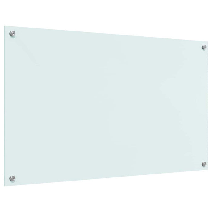 Rivestimento da Cucina-Paraschizzi per Cucina Bianco 100 x 60 cm vetro temperato