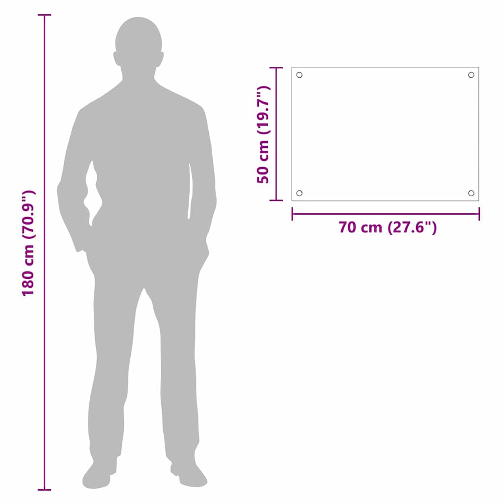 Rivestimento da Cucina Trasparente 70 x 50 x 0.8 cm 42018021