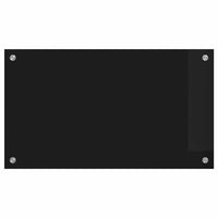 Rivestimento da Cucina Nero 70 x 40 x 0.8 cm vetro temperato 42018032