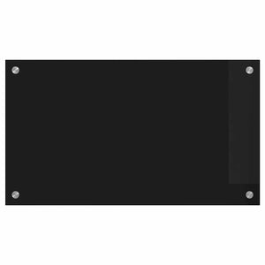 Rivestimento da Cucina Nero 70 x 40 x 0.8 cm vetro temperato 42018032