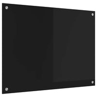 Rivestimento da Cucina Nero 80 x 60 x 0.8 cm vetro temperato 42018037