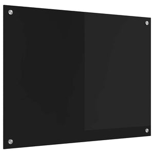 Rivestimento da Cucina-Paraschizzi per Cucina Nero 80 x 60 cm vetro temperato