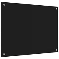 Rivestimento da Cucina-Paraschizzi per Cucina Nero 80 x 60 cm vetro temperato