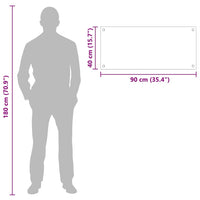 Rivestimento da Cucina Nero 90 x 40 x 0,8 cm vetro temperato 42018038