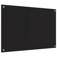 Rivestimento da Cucina Nero 90 x 60 x 0.8 cm vetro temperato 42018040