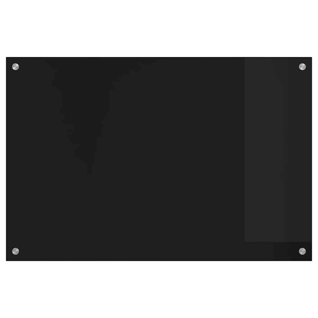 Rivestimento da Cucina Nero 90 x 60 x 0.8 cm vetro temperato 42018040