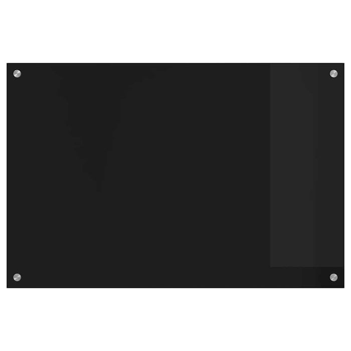 Rivestimento da Cucina Nero 90 x 60 x 0.8 cm vetro temperato 42018040