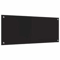 Rivestimento da Cucina-Paraschizzi per Cucina Nero 100 x 40 cm vetro temperato