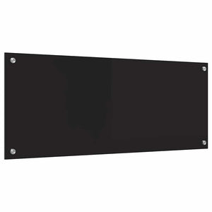 Rivestimento da Cucina-Paraschizzi per Cucina Nero 100 x 40 cm vetro temperato