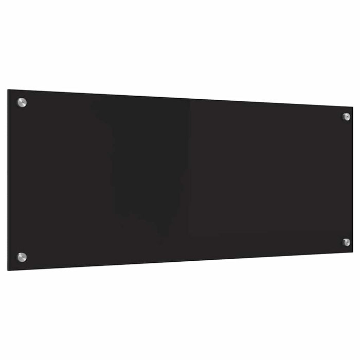 Rivestimento da Cucina-Paraschizzi per Cucina Nero 100 x 40 cm vetro temperato