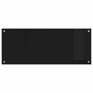 Rivestimento da Cucina Nero 100 x 40 x 0.8 cm vetro temperato 42018041