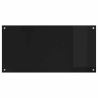 Rivestimento da Cucina Nero 100 x 50 x 0.8 cm vetro temperato 42018042