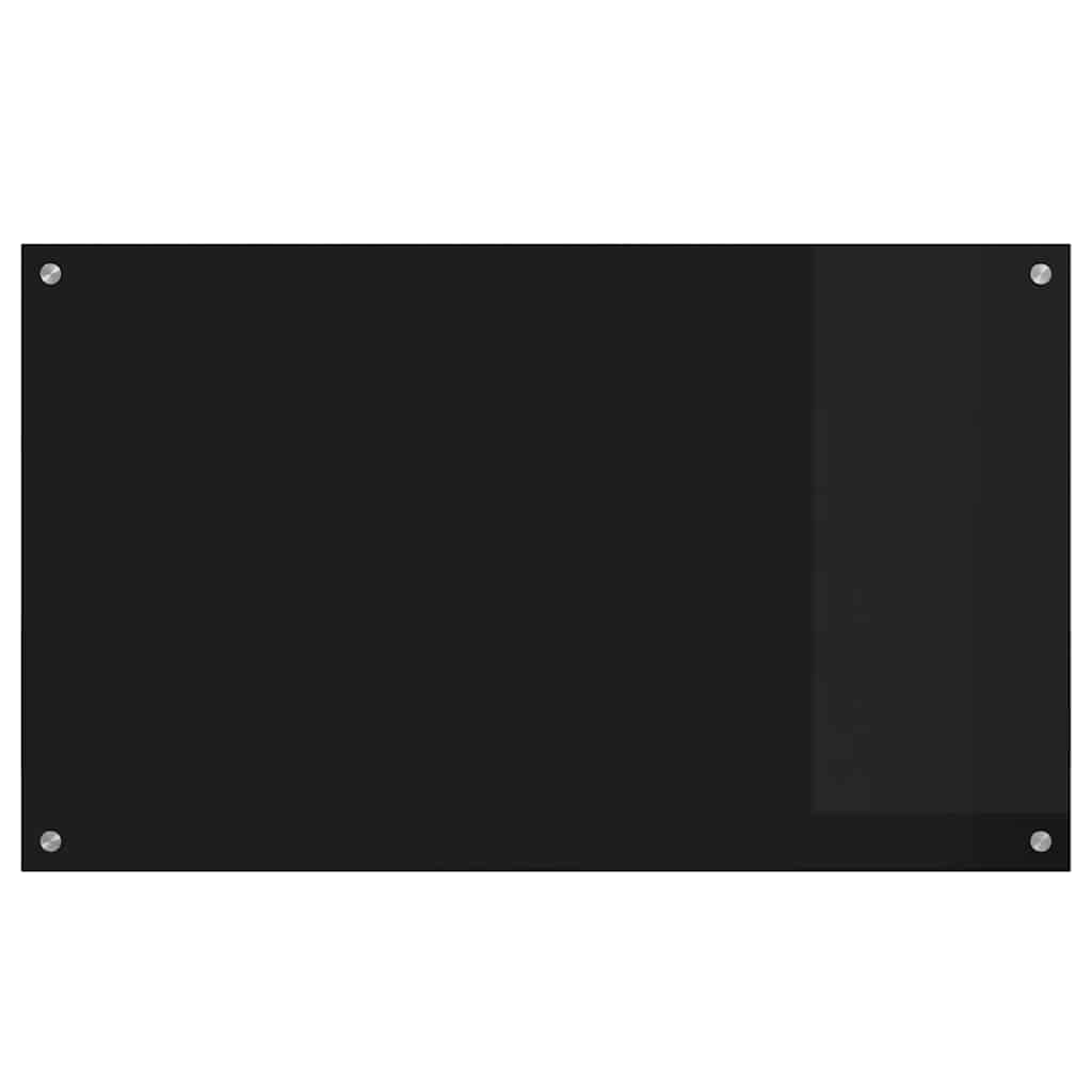 Rivestimento da Cucina Nero 100 x 60 x 0.8 cm vetro temperato 42018043