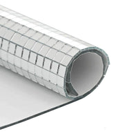 vidaXL Piastrella a Mosaico con Specchio 3 pcs Argento 30 x 30 cm