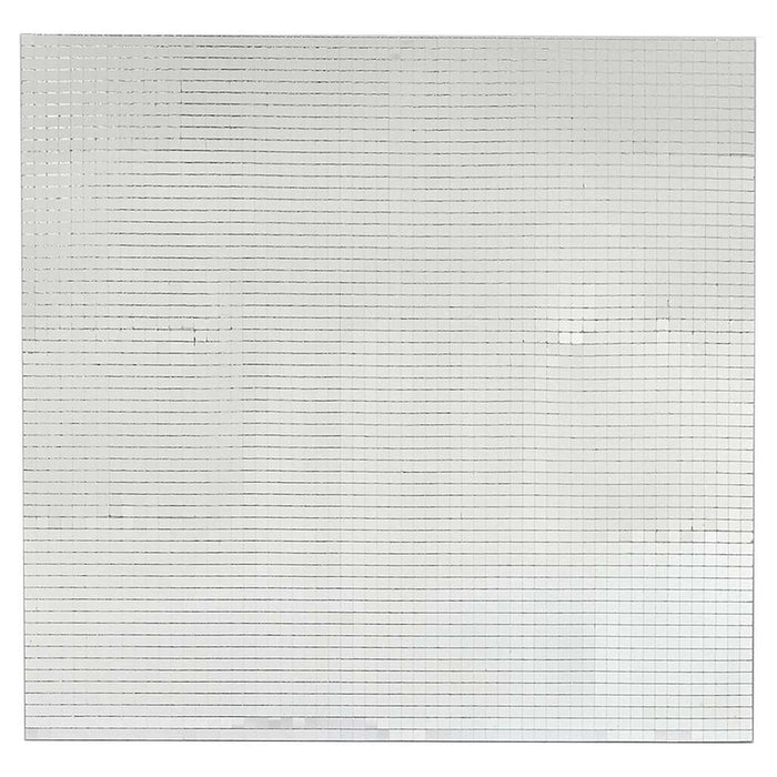 Piastrella a Mosaico con Specchio 12 pcs Argento 30 x 30 cm 42017628