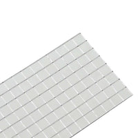 vidaXL Piastrella a Mosaico con Specchio 12 pcs Argento 100 x 4 cm