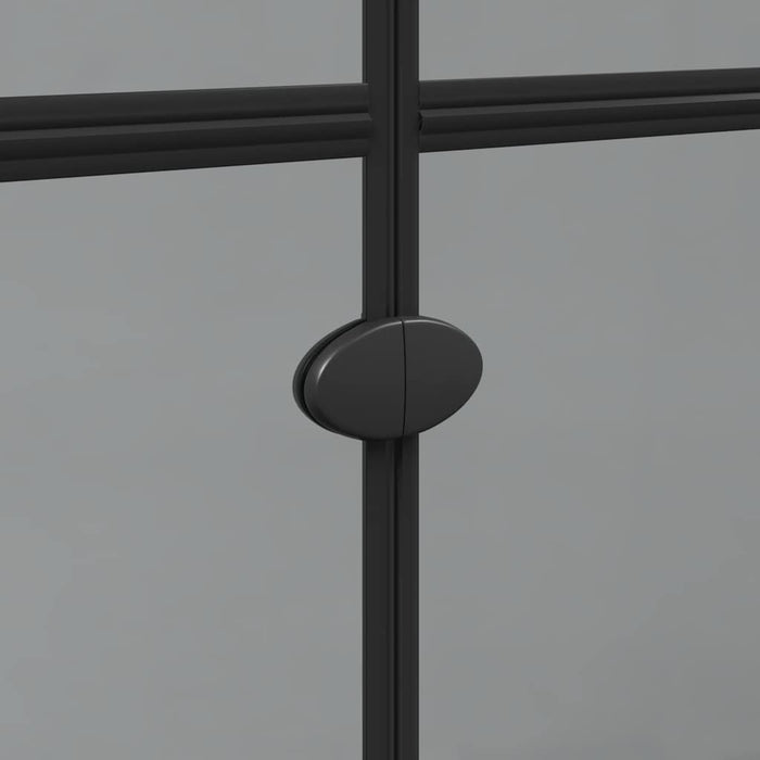 Parete doccia Walk-in Nero e trasparente scuro 70 x 190 cm 42017963