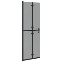 vidaXL Parete doccia Walk-in Nero e trasparente scuro 70 x 190 cm