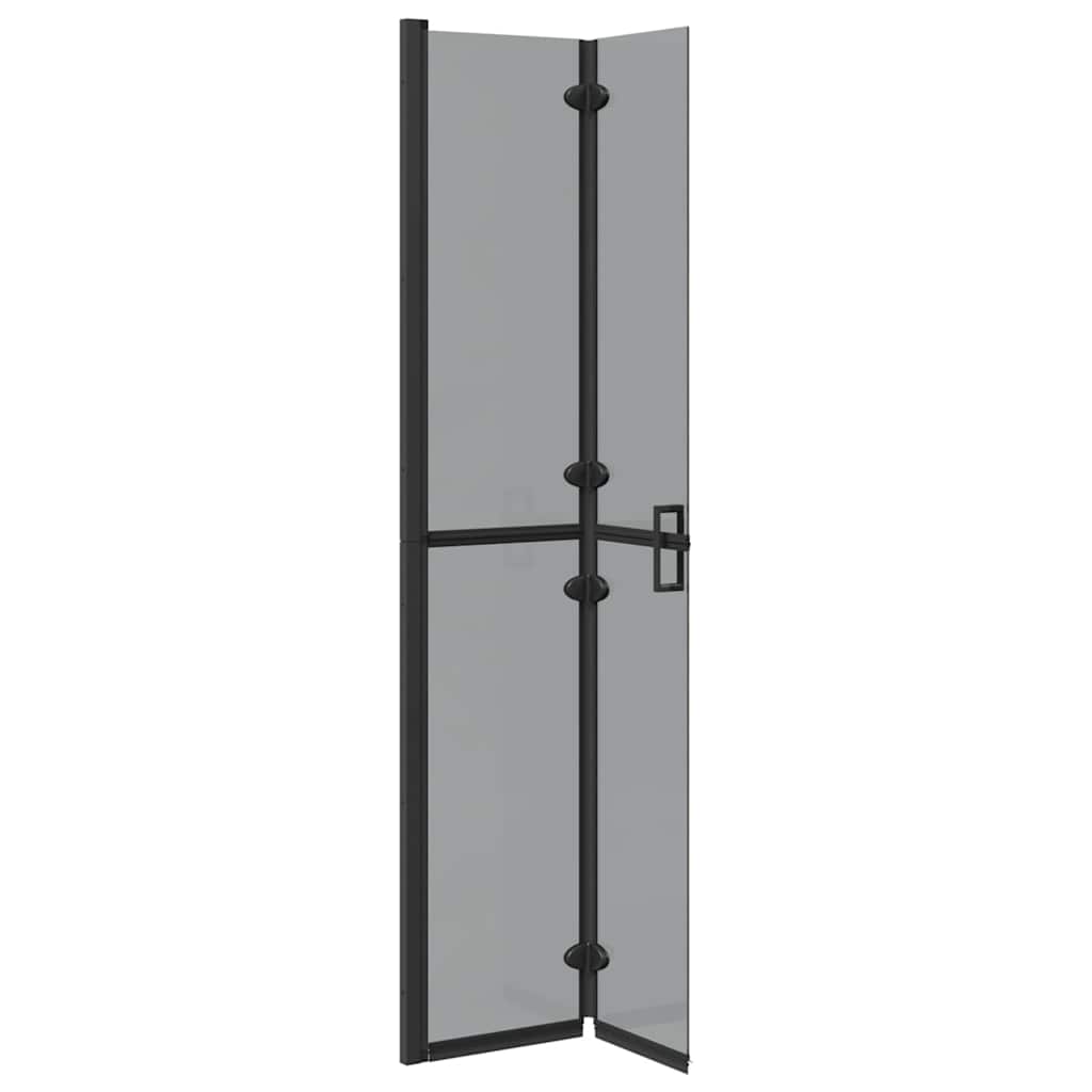 Parete doccia Walk-in Nero e trasparente scuro 70 x 190 cm 42017963