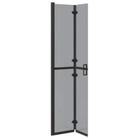 Parete doccia Walk-in Nero e trasparente scuro 70 x 190 cm 42017963