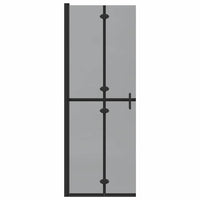 Parete doccia Walk-in Nero e trasparente scuro 70 x 190 cm 42017963