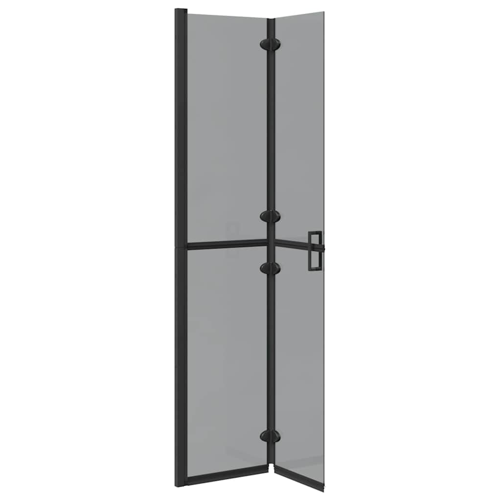 Parete doccia Walk-in Nero e trasparente scuro 80 x 190 cm 42017964